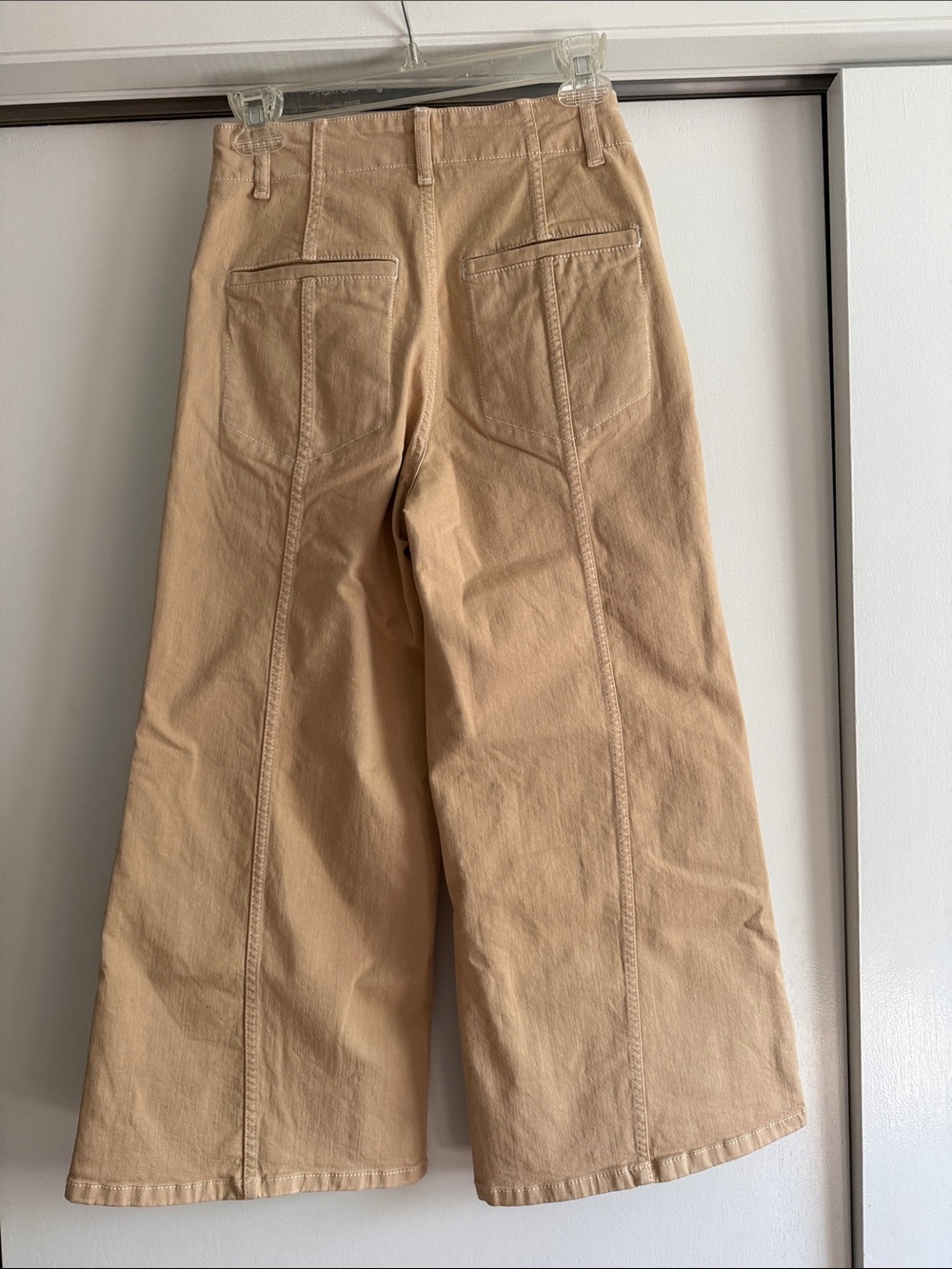 Anthropologie The Delaney Crop Clean-Seamed High-Rise Wide-Leg Jeans - Picture 5 of 6